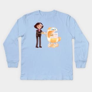 Baby world: Simon, Cake, Finn and Jake -  Adventure Time / Fionna and Cake fan art Kids Long Sleeve T-Shirt